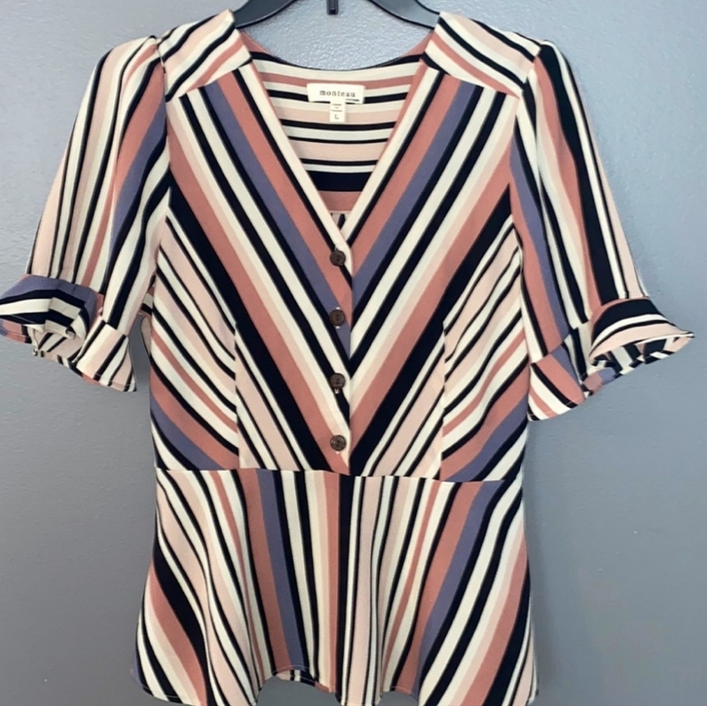 Monteau striped blouse